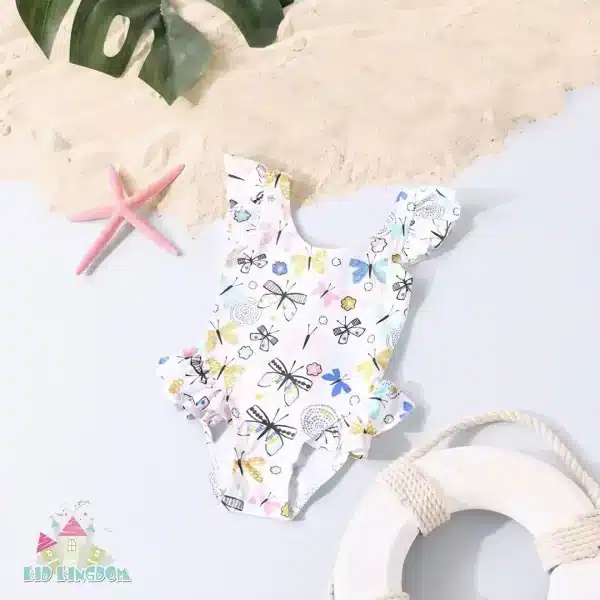 مايوه بيبي فراشة ابيض