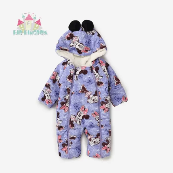 Lavender waterproof overalls for kids