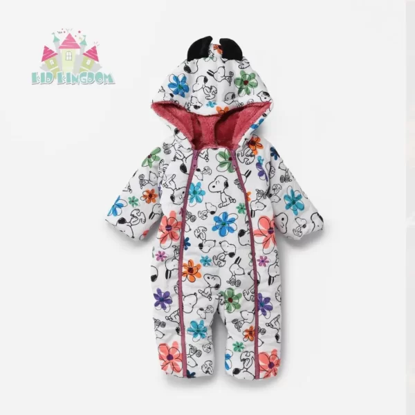 Pink Snoopy waterproof romper