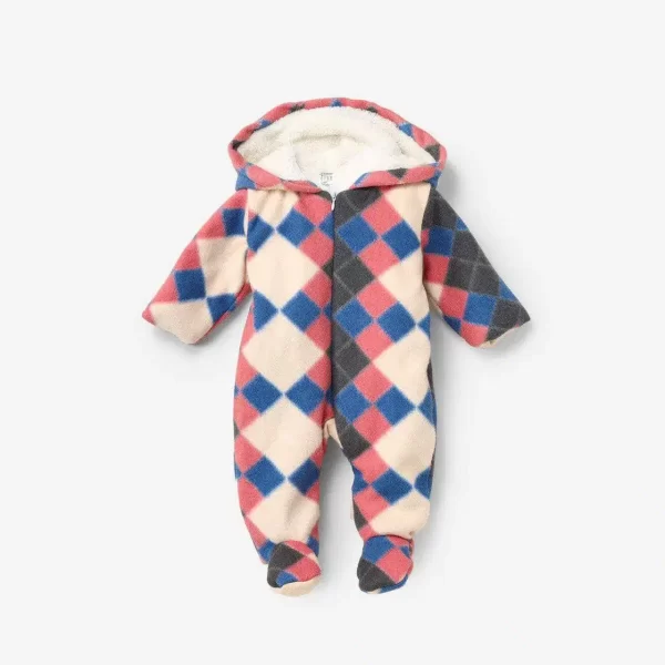 Plaid flannel-lined overalls