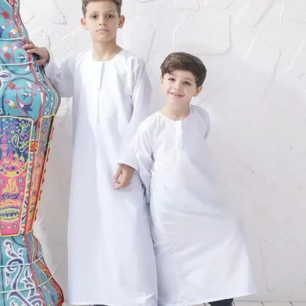 جلابيه اطفال ابيض