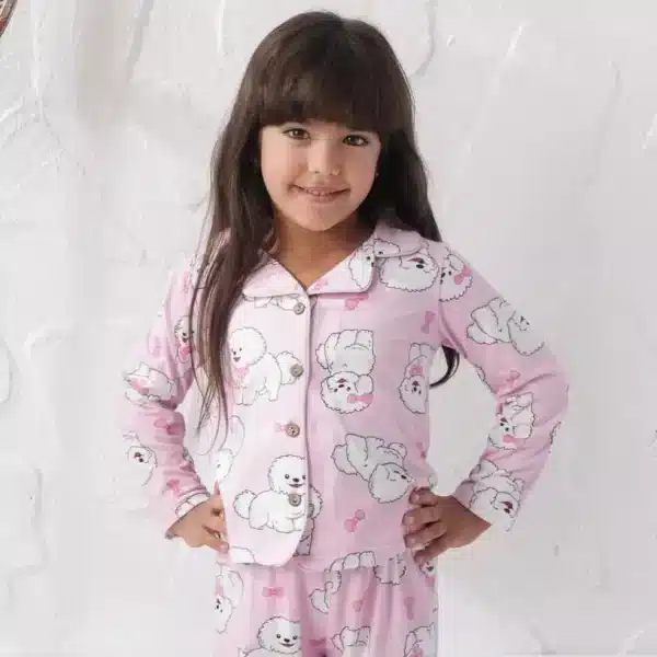 بيجامة زراير دب فيونكة