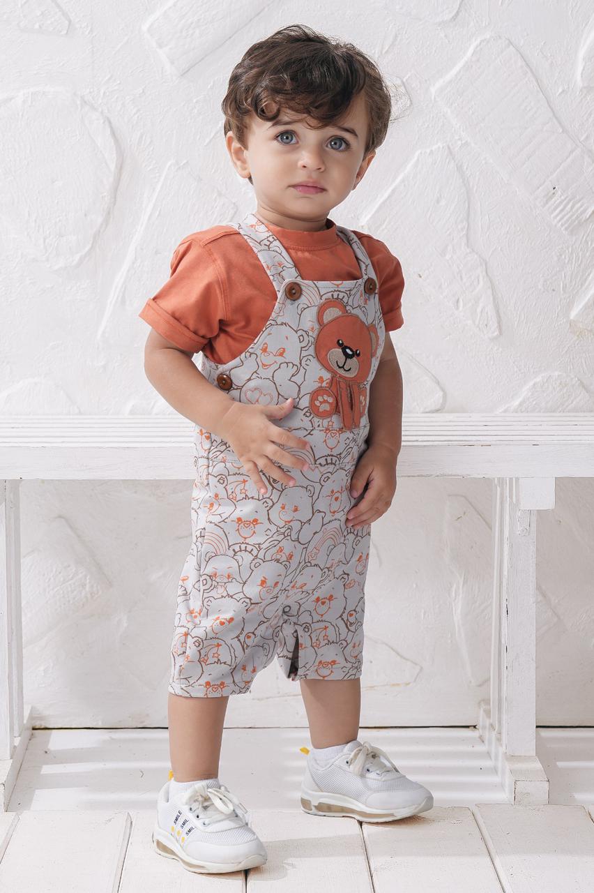 2-piece bear jumpsuit