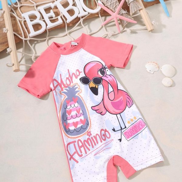 Flamingo Overall Swimsuit